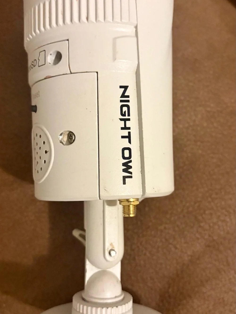 White Outdoor Security Camera - Digital Surveillance